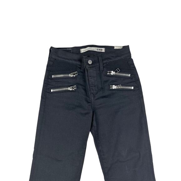 Lovers + Friends - Bailey Flare Moto Jeans in Black - Picture 2 of 3